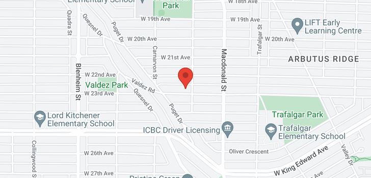 map of 2911 W 23RD AVENUE